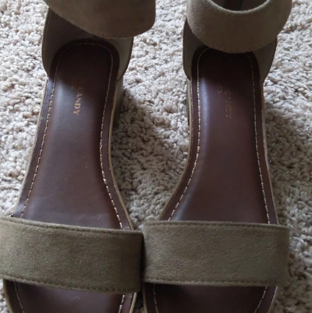 Tan sandals